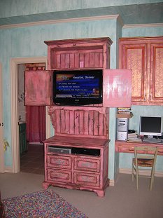 Pink Cabinet Open